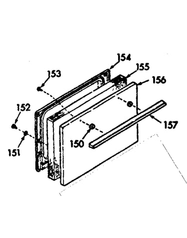 Oven door-lower body