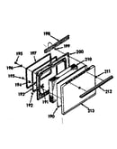 Oven door section