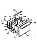 Oven door section