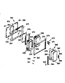 Upper oven door section