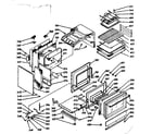 Kenmore 1039886960 lower oven body section diagram