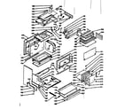 Kenmore 1039886941 upper oven body section diagram