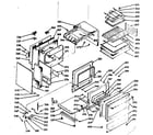 Kenmore 1039886901 lower oven body section diagram