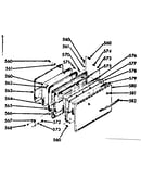 Oven door section