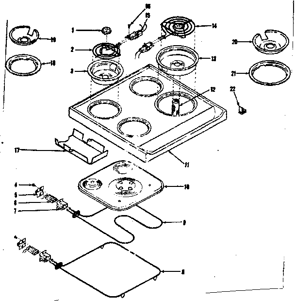 Main top & oven units