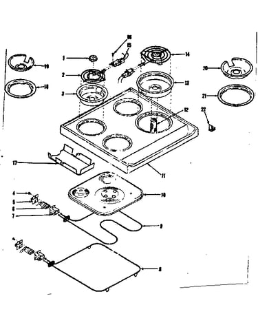 Main top & oven units