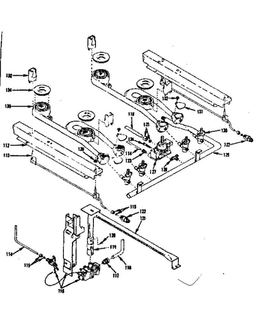 Oven and top burner