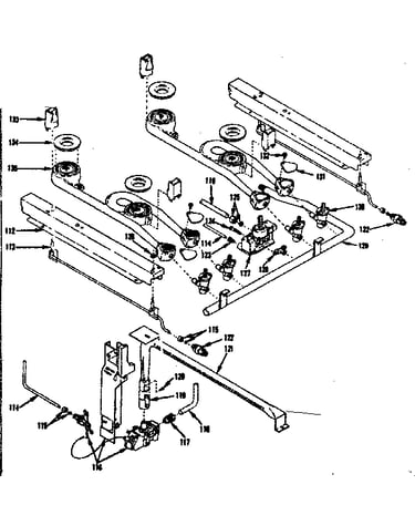 Oven and top burner