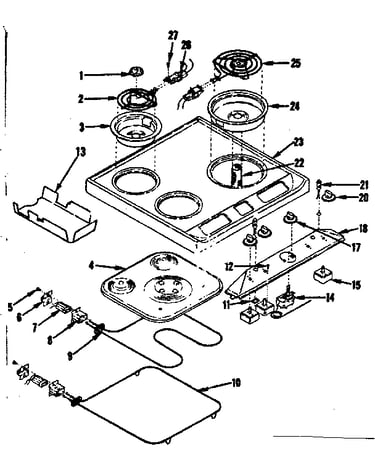 Main top and oven units