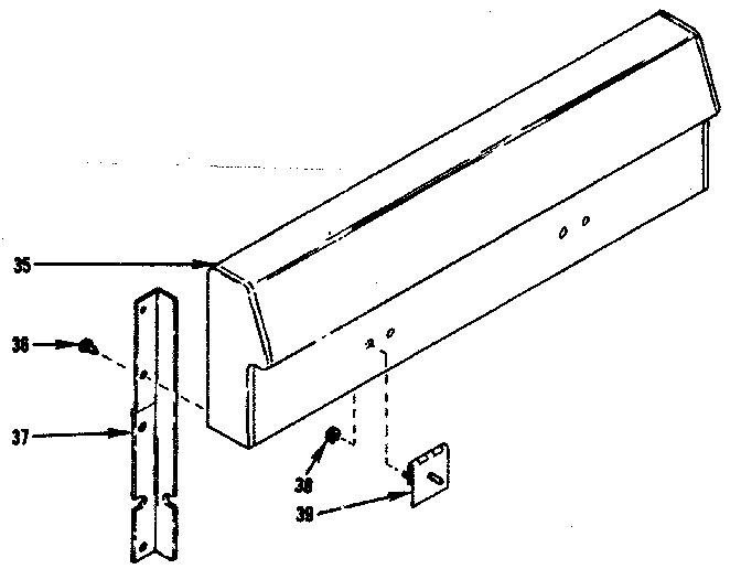 Backguard section
