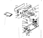 Kenmore 6286237210 backguard and cooktop assembly diagram