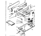 Kenmore 6286267260 backguard and cooktop assembly diagram