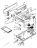 Backguard and cooktop assembly