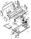 Backguard and cooktop assembly
