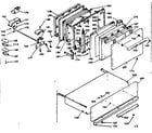 Kenmore 6286427360 door, latch mechanism & drawer diagram