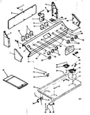 Backguard and cooktop assembly