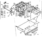 Kenmore 628932726 door, latch mechanism and drawer diagram
