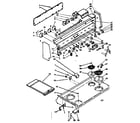 Kenmore 6289497360 backguard & cooktop assembly diagram