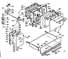 Kenmore 6289497341 doors, latch mechanism & drawer diagram