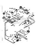 Kenmore 30 in gas range burner section