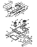 Backguard and main top section