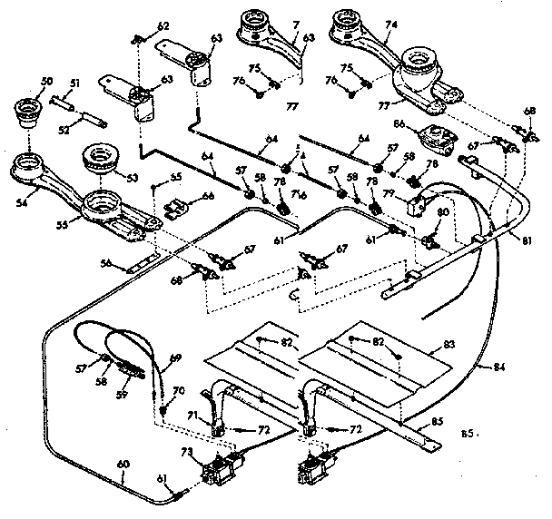 Burner section