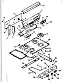 Backguard and main top section