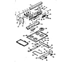 Kenmore 6477147360 backguard and main top section diagram