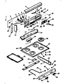 Backguard and main top section