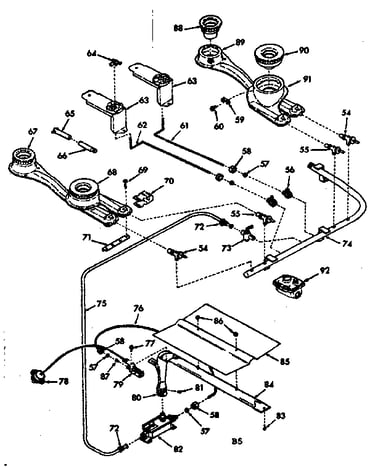 Burner section