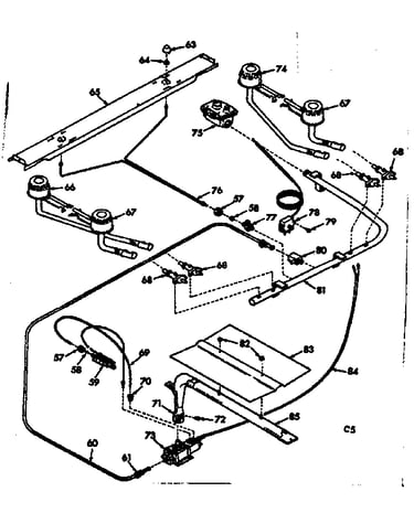Burner section