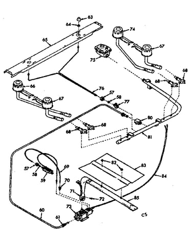 Burner section