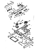 Backguard & main top section