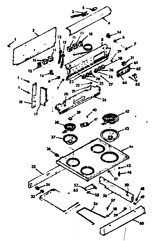 BACKGUARD AND MAIN TOP SECTION