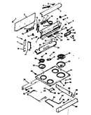 Backguard and main top section