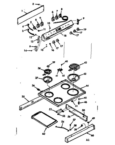 Backguard & main top section
