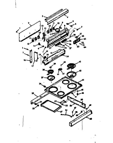 Backguard & main top section