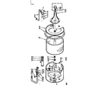 Kenmore 1106803110 tub and basket assembly diagram