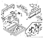 Kenmore 1106803110 top and console assembly diagram