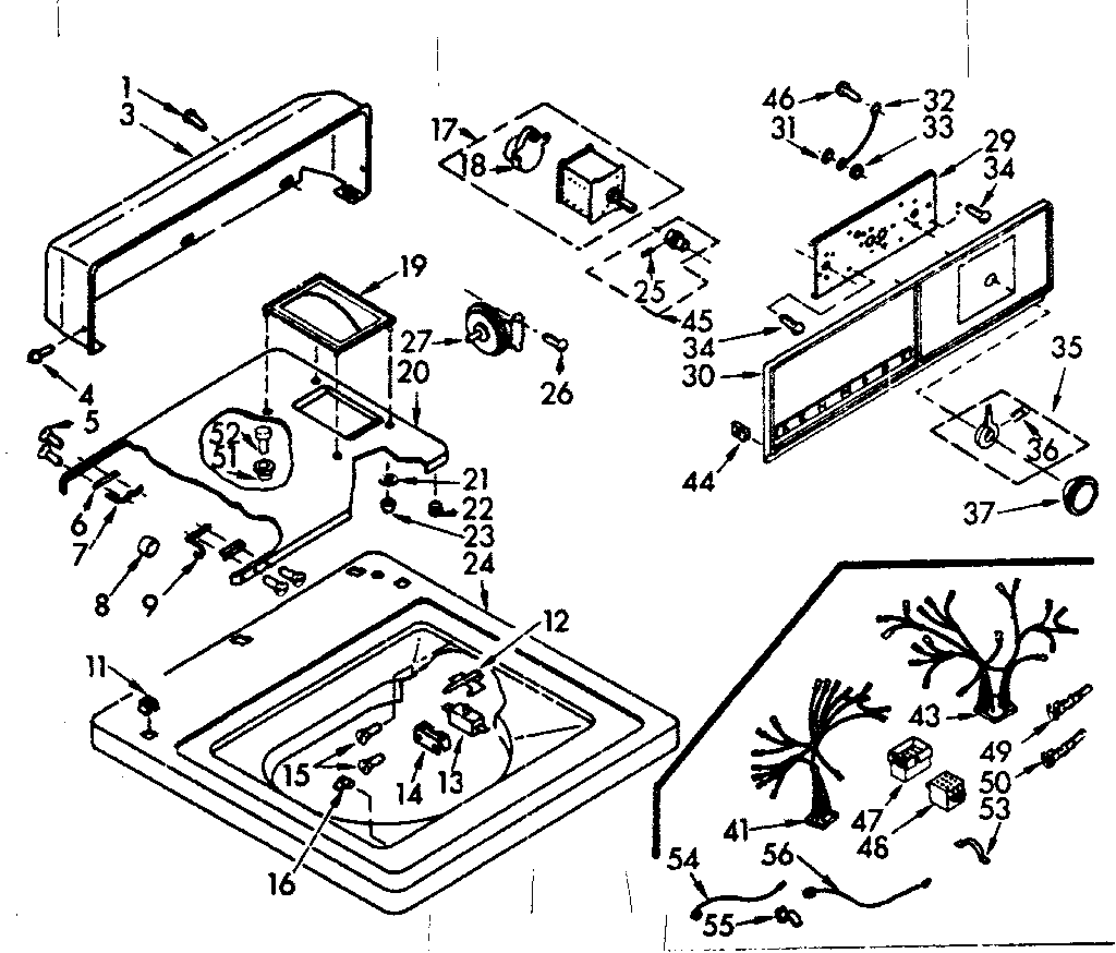 Top and console assembly
