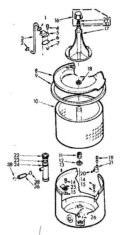 Tub and basket assembly