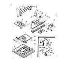 Kenmore 1106804210 top and console assembly diagram