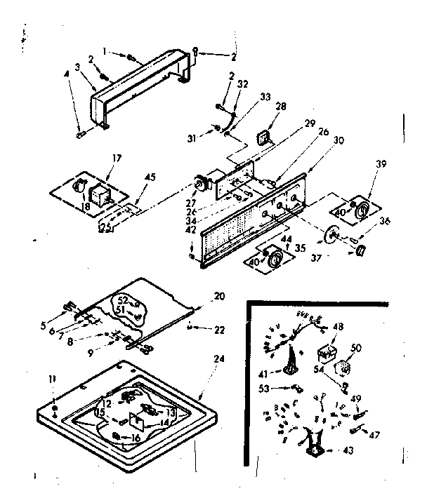 Top and console assembly