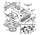 Kenmore 1106824530 top and console assembly diagram