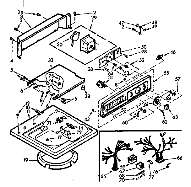 Top and console assembly