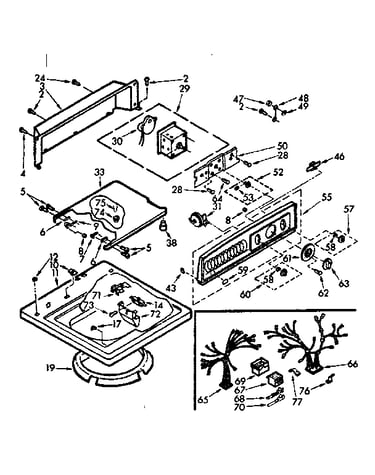 Top and console assembly