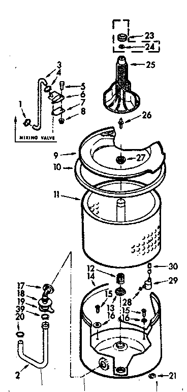 TUB AND BASKET ASSEMBLY