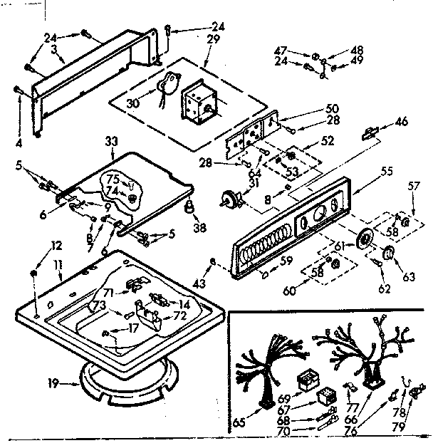 TOP AND CONSOLE ASSEMBLY