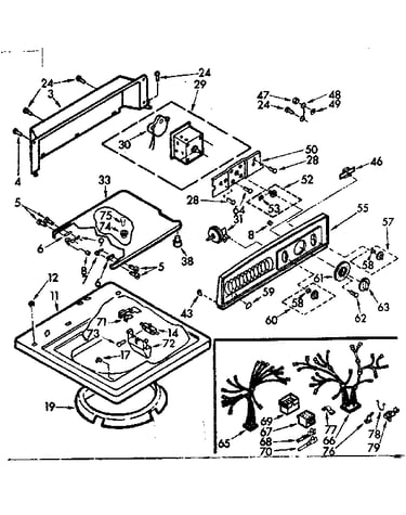 Top and console assembly