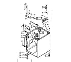 Kenmore 1107003410 cabinet parts diagram